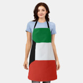 Koeweitse vlag schort (Gedragen)