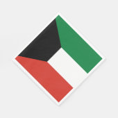 Koeweitse vlag servet (Hoek)