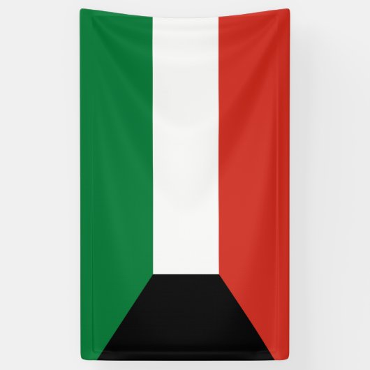 Koeweitse vlag spandoek (Verticaal)