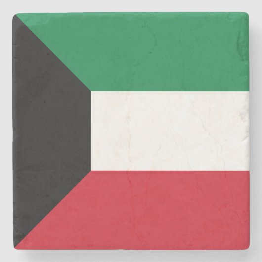 Koeweitse vlag stenen onderzetter (Voorkant)