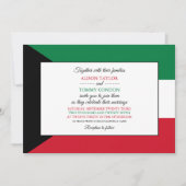 Koeweitse vlag, vlag van Koeweit bruiloft Kaart (Voorkant)