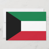 Koeweitse vlag, vlag van Koeweit bruiloft Kaart (Achterkant)