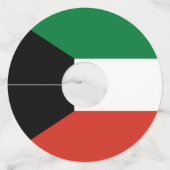 Koeweitse vlag wijnglaslabel (Voorkant)