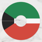 Koeweitse vlag wijnglaslabel (Achterkant)