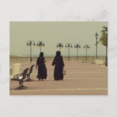 Koeweitse vrouwen winkelen briefkaart (Voorkant)