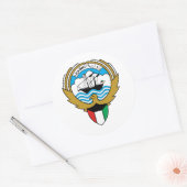 Koeweitse wapenstilstand ronde sticker (Envelop)