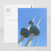 Koeweittorens het symbool van Koeweit Briefkaart (Voorkant / Achterkant)