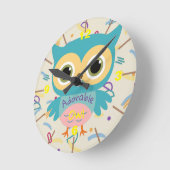 Koezelaar  kinder pastelmeisje ronde klok (Hoek)