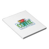 Koffee Art Coffee Wine nu later Notitieblok (Schuin)