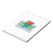 Koffee Art Coffee Wine nu later Notitieblok (Linkerzijde)