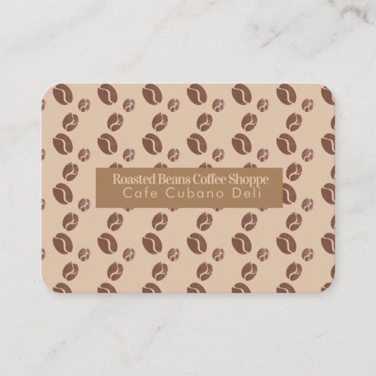 Koffee Bean Brewing Shop Barista Mighty Visitekaartje (Voorkant)