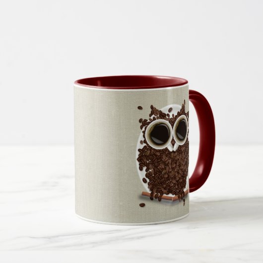 Koffee Bean Owl Mok (Voorkant rechts)