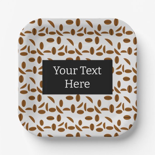 Koffee Bean Papieren Bordje (Voorkant)