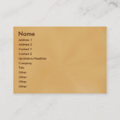 Koffee Bean Visitekaartje (Achterkant)