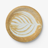 Koffee Froth Leaf Papieren Bordje (Voorkant)