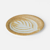 Koffee Froth Leaf Papieren Bordje (Gekanteld)