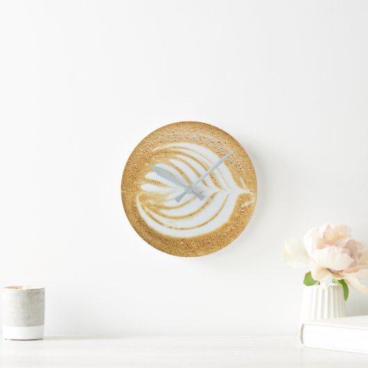 Koffee Froth Leaf Ronde Klok (Huis)