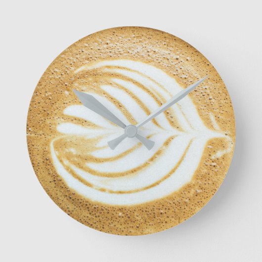 Koffee Froth Leaf Ronde Klok (Voorkant)