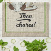 Koffee Gnome Dish of Chores Kitchen Towel Theedoek (Gevouwen)