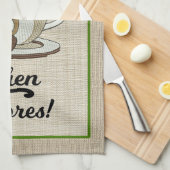 Koffee Gnome Dish of Chores Kitchen Towel Theedoek (Quarter Fold)