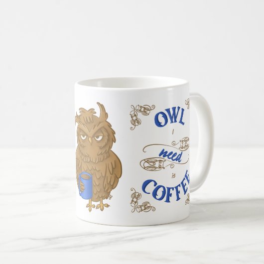 Koffee Owl Koffiemok (Voorkant rechts)