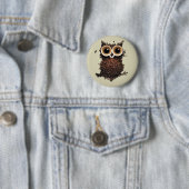 Koffee Owl Ronde Button 5,7 Cm (In situ)