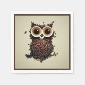 Koffee Owl Servet (Voorkant)