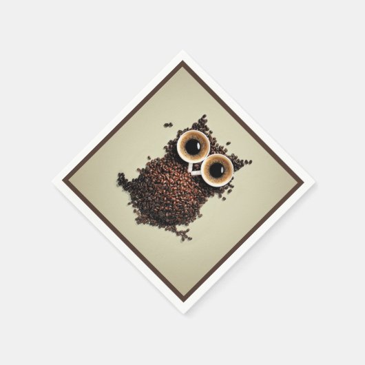 Koffee Owl Servet (Hoek)