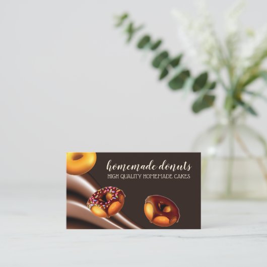 Koffee Shop Bakery Doughnut Visitekaartje (Staand voorkant)