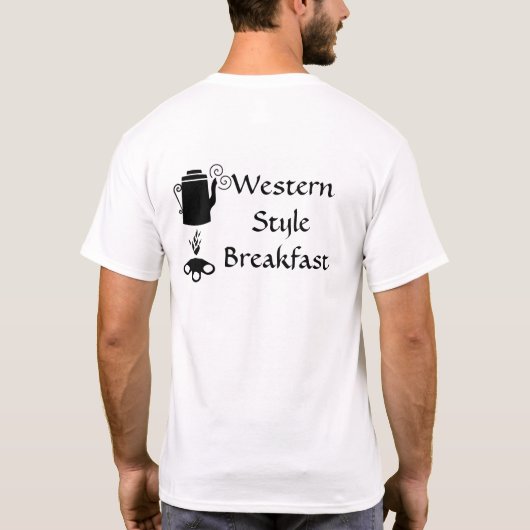 Koffeer de Westerne Stijldoorbraak T-Shirt af (Achterkant)