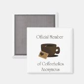 Koffeholic Anonieme Magneet (Voorkant / Achterkant)