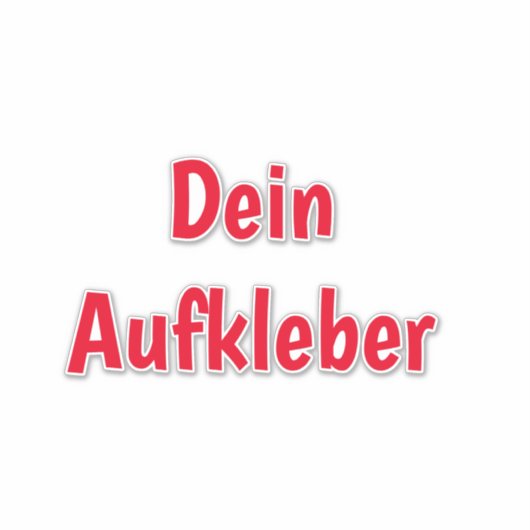 Koffer Aufkleber Sticker (Voorkant)