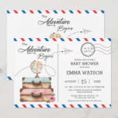  Koffer Baby shower Meisje Adventure Postal Kaart (Voorkant / Achterkant)