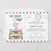  koffer Baby shower per post Lange afstand Kaart (Voorkant)