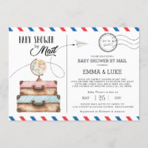 koffer Baby shower per post Lange afstand