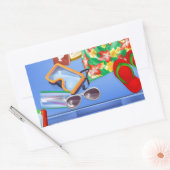 Koffer en vakantieartikelen
 rechthoekige sticker (Envelop)