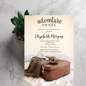 Koffer Hoed Lippenstift Pensioenfeestje Kaart