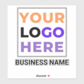 Koffer Logo & Naam | Transparant waterdicht Sticker (Vel)