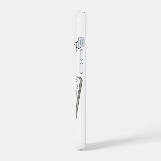 koffer met schattig telefoonnummer iPhone 15 case (Linkerkant)