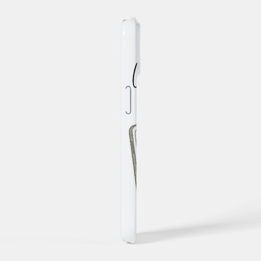 koffer met schattig telefoonnummer iPhone 15 case (Rechterkant)