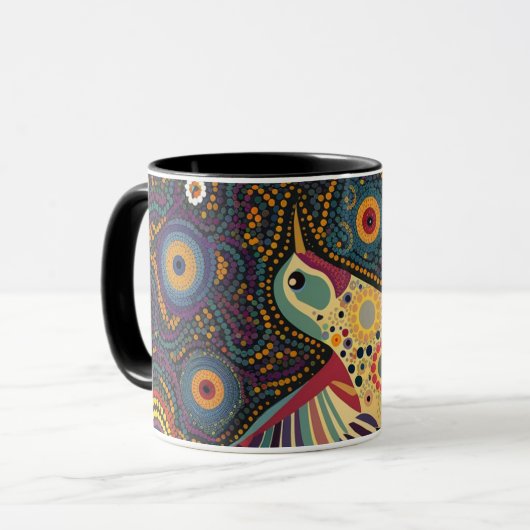 koffer mug bird mok (Voorkant links)