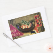  koffer rechthoekige sticker (Envelop)