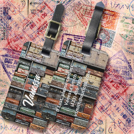  koffer Reizen Wanderlust Foto Stijlvol Bagagelabel