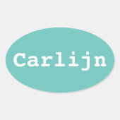 Koffer sticker ontwerpen met naam (Voorkant)