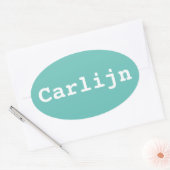 Koffer sticker ontwerpen met naam (Envelop)