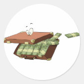Koffer van Geld Stickers (Voorkant)