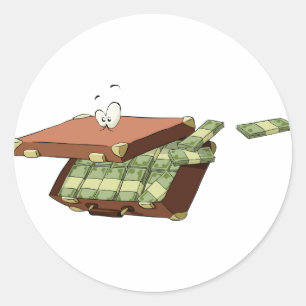 Koffer van Geld Stickers