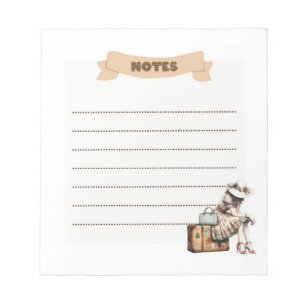 Koffer Verhalen: Vintage Travel Notes Collectie Notitieblok
