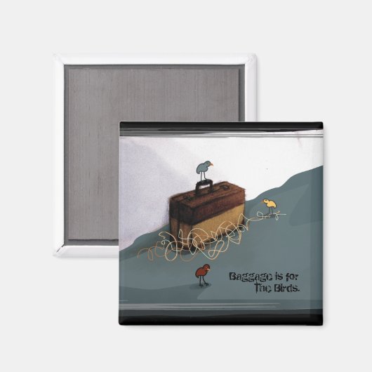 Koffer Vogelmagneet Magneet (Voorkant / Achterkant)