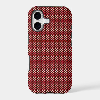Koffer voor iPhone 5 van koolstofvezel (donkerrood